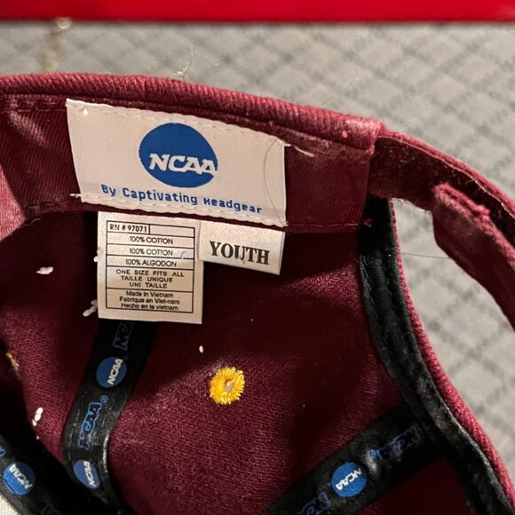 ASU Arizon State Red‎ Devils NCAA Youth Maroon Gold Adjustable Hat (GS2) - Picture 5 of 5